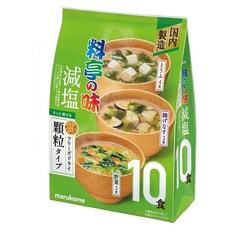 marukome 大容量冷凍乾燥 高級餐廳減鹽顆粒味噌湯 豆腐4入 + 酥炸茄子3入 + 蔬菜3入, 1個, 79g