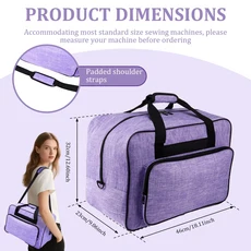 VPRO 아이스 & 인라인 스케이트백 - 어린이와 성인을 위한 조절 가능한 어깨끈과 상단 손잡이가 있는 롤러, Purple