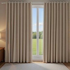 레플리 이중 암막커튼 거실 안방 풀세트 봉포함 단열 방음 차양막 창문커튼 바람막이 고밀도 3중 레이어 완전암막 사계절용 인테리어 커튼