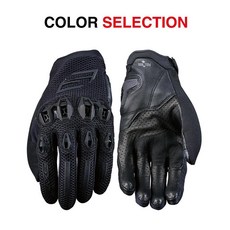Five5手套 STUNT EVO 2 AIR FLOW 網布進階款防護短手套, 黑色,M