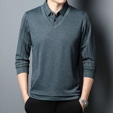 긴팔 카라 티셔츠 니트 반팔 라운드 PK 폴로클럽 FGS 쿨티, J. 그레이 얇은 모델 2305