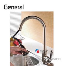 富爾康 General廚房不鏽鋼龍頭，台灣製檯面式冷熱水龍頭，無鉛不鏽鋼材質，廚房檯面安裝首選, 1個