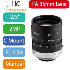 산업용 카메라 렌즈 고정 초점 거리 2.0 메가 픽셀 C 마운트 35mm 2/3 인치 FA/머신 비전, 02 35mm HM3514MP5