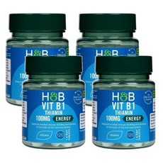 홀랜드앤바렛 비타민 B1 100mg 티아민 에너지 100정, 4개