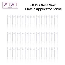 왁스 워머 WUWUVISTA 다용도 스틱 코 수염 눈썹 헤어 제거 도구 키트 밀랍 안전 빠른 비즈 스트립, 3. 60pcs