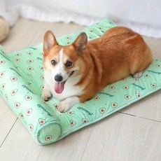 귀욤 사계절 강아지 쿨매트 폭신한 애견 고양이 방석, SIS-046 반려동물쿨매트_딸기_L, 1개