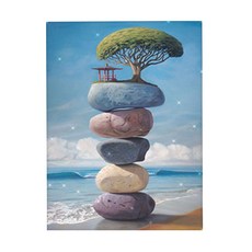 오늘의오브제 DIY 보석십자수 패브릭 원단형 35x25cm, 2_21_PEACE, 1개