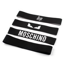 髮帶男女跑步運動健身寬頭巾頭套防滑籃球瑜伽吸汗束髮頭帶潮髮箍, 黑色四件套, 1個