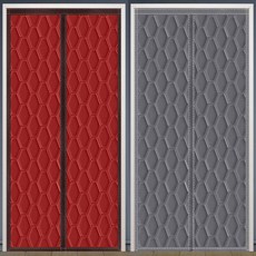 실외기실단열 방한 도어 보온막 패딩도어 빨강 자석 커피 고밀도 비닐 커텐 보온재 퀼팅, 80 x210cm, gray