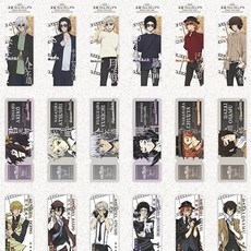 文豪野犬 同人周邊 防刮PET 透明鐳射票根 彩窗票根集, 1個, 單包(一包2張票根)