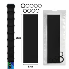 하키 스틱 장비 훈련 수축 미끄럼 아이스 열 슬리브 테이프 그립 방지 액세서리, 14 1pc-Black, 1개