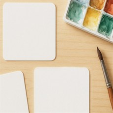 몽키 종이카드 반코팅 무지 100매 8x8cm 두꺼운종이카드