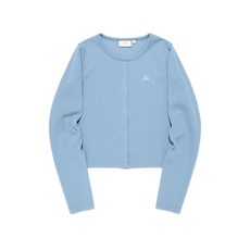 리 LEE 우먼 버튼 골지 가디건 라이트 블루 LE2501LT60LB 963420