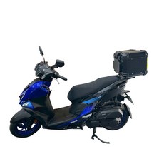 箱架屋 勁戰七代鋁合金後貨架組：途者鋁箱後箱 + 靠背 (適用：勁戰7代), 鋁合金架 勁戰七代+途者鋁箱43L黑色+靠背