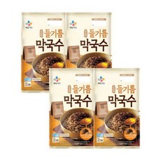 CJ 고소한 들기름막국수 2인분 356g X 4개, 356kg