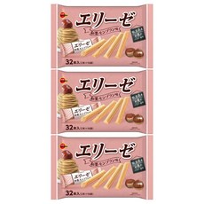 부르본 엘리제 일본 밤 몽블랑 맛 32개입, 115.2g, 3개