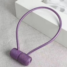 커튼 스트랩 한 쌍 자석 걸이 커튼 버클 끈 북유럽 심플 모던 크리에이티브 큐티 스트랩, 자주색, 4대 8조 세트