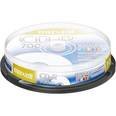 맥스웰 데이터용 CD-R 700MB 48배속 프린터블 화이트 10장 스핀들 케이스 CDR700S.PNW.10SP