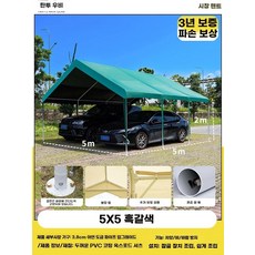 야시장천막 실외텐트 그늘막 오프 2Mx2M 캐노피 방수 화이트, 1, AD. 길이 5m x 너비 5m 마켓 텐트 짙은 녹색