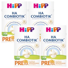 독일 내수용 HiPP 힙 HA 콤비오틱 하 프레 PRE 분유, 4개, 600g