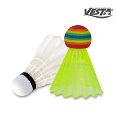 셔틀콕 혼합3입(나일론2개 깃털1개 베스타), 1박스