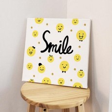 아트박스/꾸밈 ah781-캔버스액자30x30_스마일, 타입1