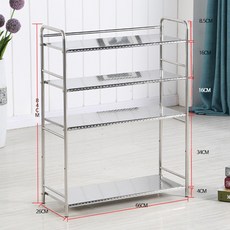 업소용 스텐 퇴식대 식판 반납대 거치대 주방 선반, 1단, 4층 66cm 높이 추가