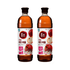 청정원 저당 홍초 레드애플 레몰라임 1+1 레몰라임, 1세트, 1.5L