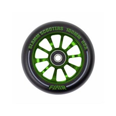 스턴트스쿠터 알루미늄 alloy 바퀴 스쿠터휠 scooter wheels 슬램스쿠터 정품 교체 바퀴 1개입 Abec9 베어링 포함 360호환 일반적인 스쿠터에 교체가능, 녹색, 1개