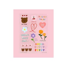 퀼트스타 아이론 스티커_러브 포엠, 1개, 러브 포엠