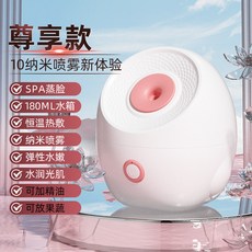 熱噴蒸臉器 家用面部補水納米噴霧，深層清潔保濕嫩膚，美容院級體驗, 白色