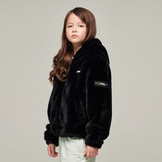 내셔널지오그래픽 키즈 K244GFJ910 퍼 후드 자켓 CARBONBLACK 364793
