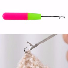 뜨개질놀이 스킬바늘 붙임머리 바늘 매듭땋기도구 카페트직조