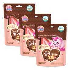 프린세스 캐치티니핑 딸기를 품은 초코, 3개, 60g, 혼합맛(딸기/초코)