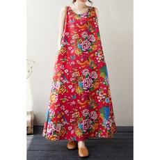 엄마 휴가 바캉스룩 민소매 롱원피스 원피스 여행