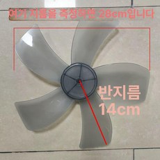 가정용 선풍기날개 교체용 부품 스탠드 서큘레이터 5엽, 12인치 소프트 날개 소형 지름28cm, 기본 색상