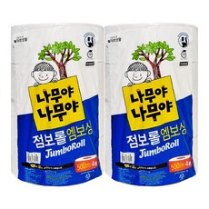 나무야나무야 점보롤 엠보싱 1겹 500m, 4개입, 2개