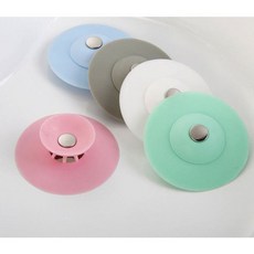 원터치 욕조 마개 배수구 세면대 덮개 뚜껑, 1개, 핑크