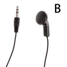 골전도보청기 귓속형보청기 골밀도이어폰 싱글 사이드 이어폰 모노 이어 버드 소음 차단 헤드폰 3.5mm 플러그 강화 코드 안드로이드 폰 MP3 플레이어용, [01] Style B, 1개