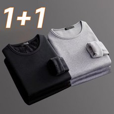 타임퓨어 1+1 남성용 보온내의 상의 세트