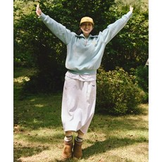 코닥 KODAK 미니 로고 롱 스커트 WHITE MELANGE K5322LSKH1WMG 198119