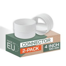 Vent Systems 10.2cm4인치 - 백드래프트 댐퍼 10개 팩 역류 셔터 ABS 플라스틱 단방향 공기 흐름 덕팅 인서트 인라인 팬 벤트 디플렉터 밸브가 있는 HVAC, 4 Inch, 2