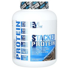 EVLution Nutrition Stacked Protein 더블 리치 초콜릿 맛 2.268kg(5lb) EVL-02513, 2.268kg, 1개