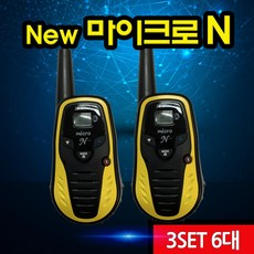 티티아이텍 멀티콤마이크로 생활무전기 1대, 3세트, 1개