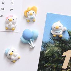 피크닉 아기오리 5P set 냉장고 현관문 인테리어 자석 작지만 강력한 귀여운 마그넷, 피크닉아기오리 5pcs세트 자석