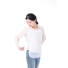 식당용 업소용 음식점 일회용 앞치마 끈형, 100매, 끈형 무지(화이트)