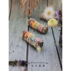 [光之薩滿] 七脈輪（玫瑰花瓣）白鼠尾草捆