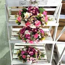 테이블 센터피스 사방화 조화장식 40cm 공간의 품격을 높여주는 전문가 주문 제작 핸드메이드 작품, 1개, 혼합