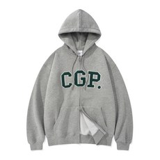 코드그라피 CGP 아치 로고 후드 집업_그린 726414
