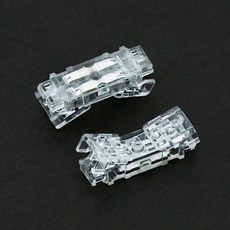 심선접속자 비젤리 비젤 커넥터 UTP 랜선 확장 메뚜기, 20mm, 100개, 투명